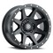Icon Vehicle Dynamics 17 X 8.5 REBOUND 5 X 150 5.75INBP 25MM OFFSET- SAT BLACK 1817855557SB - alternate 1